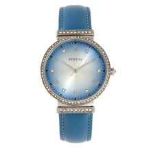 Load image into Gallery viewer, Bertha Allison Leather-Band Watch - Blue - BTHBR9303
