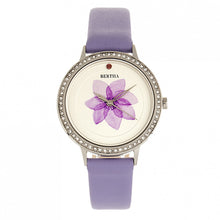 Load image into Gallery viewer, Bertha Delilah Leather-Band Watch - Silver/Lavender - BTHBR8602
