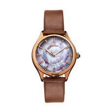 Load image into Gallery viewer, Bertha Georgiana Mother-Of-Pearl Leather-Band Watch - Rose Gold/Beige - BTHBS1106
