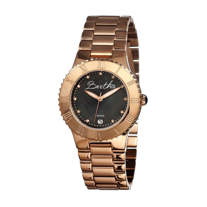 Bertha Millicent MOP Ladies Swiss Bracelet Watch - BTHBR2706