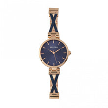 Load image into Gallery viewer, Bertha Amanda Criss-Cross Bracelet Watch - Rose Gold/Blue - BTHBR7605

