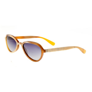 Bertha Alexa Buffalo-Horn Polarized Sunglasses - Vanilla/Black - BRSBR007ZC