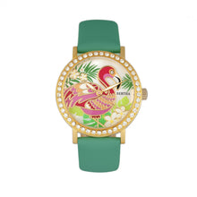 Load image into Gallery viewer, Bertha Luna Mother-Of-Pearl Leather-Band Watch - Turquoise - BTHBR7703
