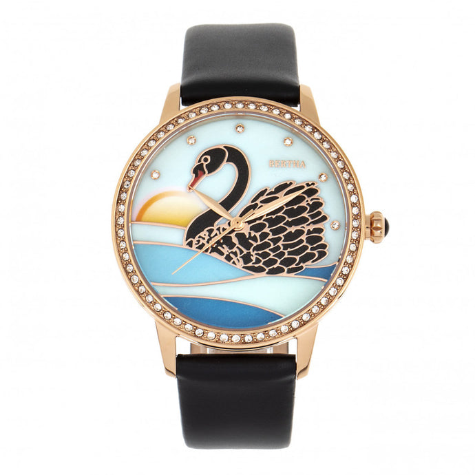 Bertha Grace MOP Leather-Band Watch - BTHBR9006