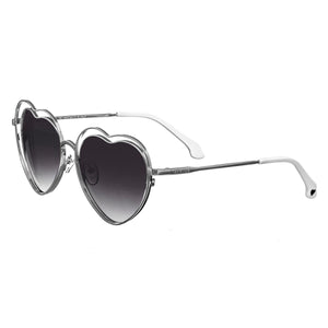 Bertha Lolita Handmade in Italy Sunglasses - Silver - BRSIT111-2