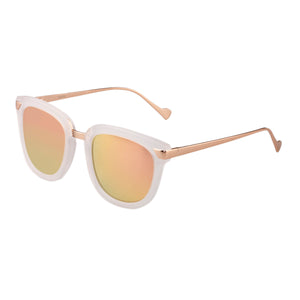 Bertha Arianna Polarized Sunglasses - Clear/Brown - BRSBR043CR