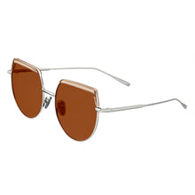 Load image into Gallery viewer, Bertha Callie Polarized Sunglasses - Silver/Brown - BRSBR032BN
