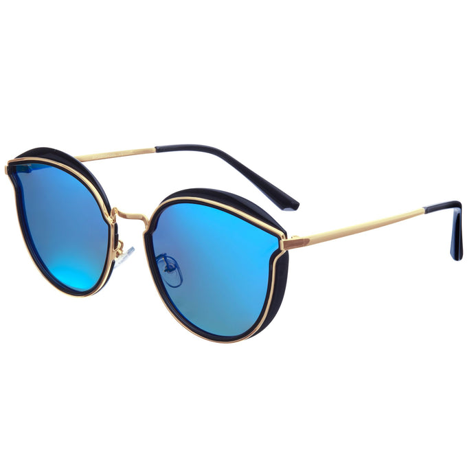 Bertha Lorelei Polarized Sunglasses - Black/Blue - BRSBR045BL