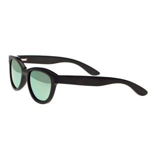 Bertha Carly Buffalo-Horn Polarized Sunglasses - Black/Green - BRSBR009BG