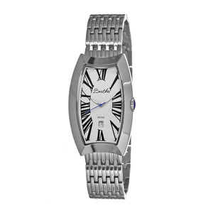 Bertha Laura Ladies Swiss Bracelet Watch w/Date - Silver/White - BTHBR3201