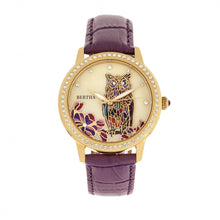 Load image into Gallery viewer, Bertha Madeline MOP Leather-Band Watch - Plum - BTHBR7107
